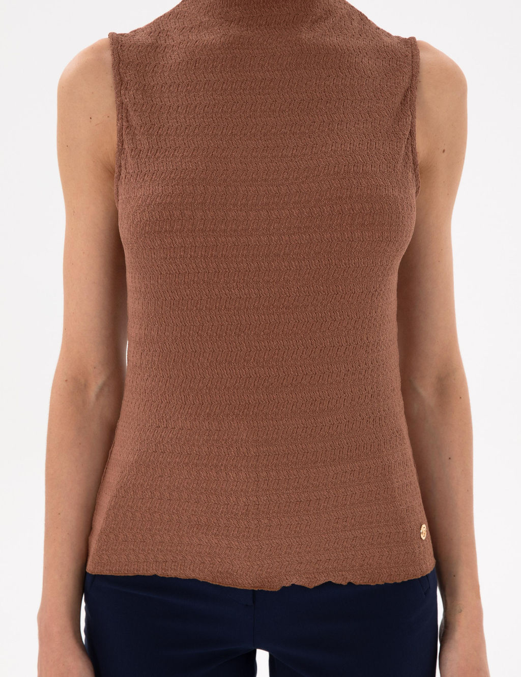 Kahverengi Slim Fit _rme Bluz - Pierre cardin фото 6