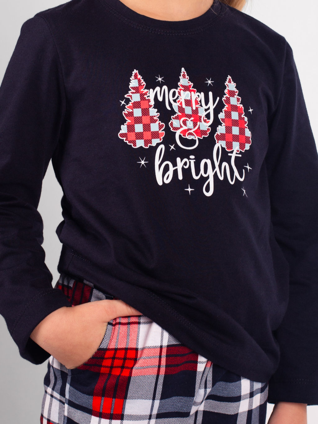 Пижама детская кулирка с брюками "НОВОГОДНЯЯ СКАЗКА"