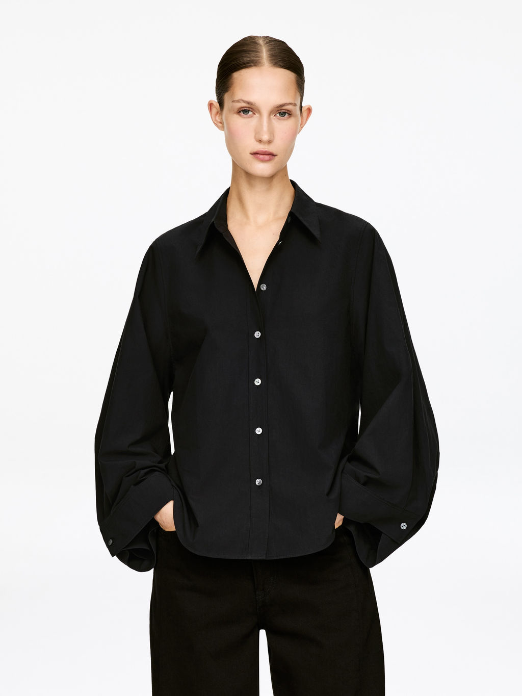 Camisa de mangas voluminosas - H&m фото 3