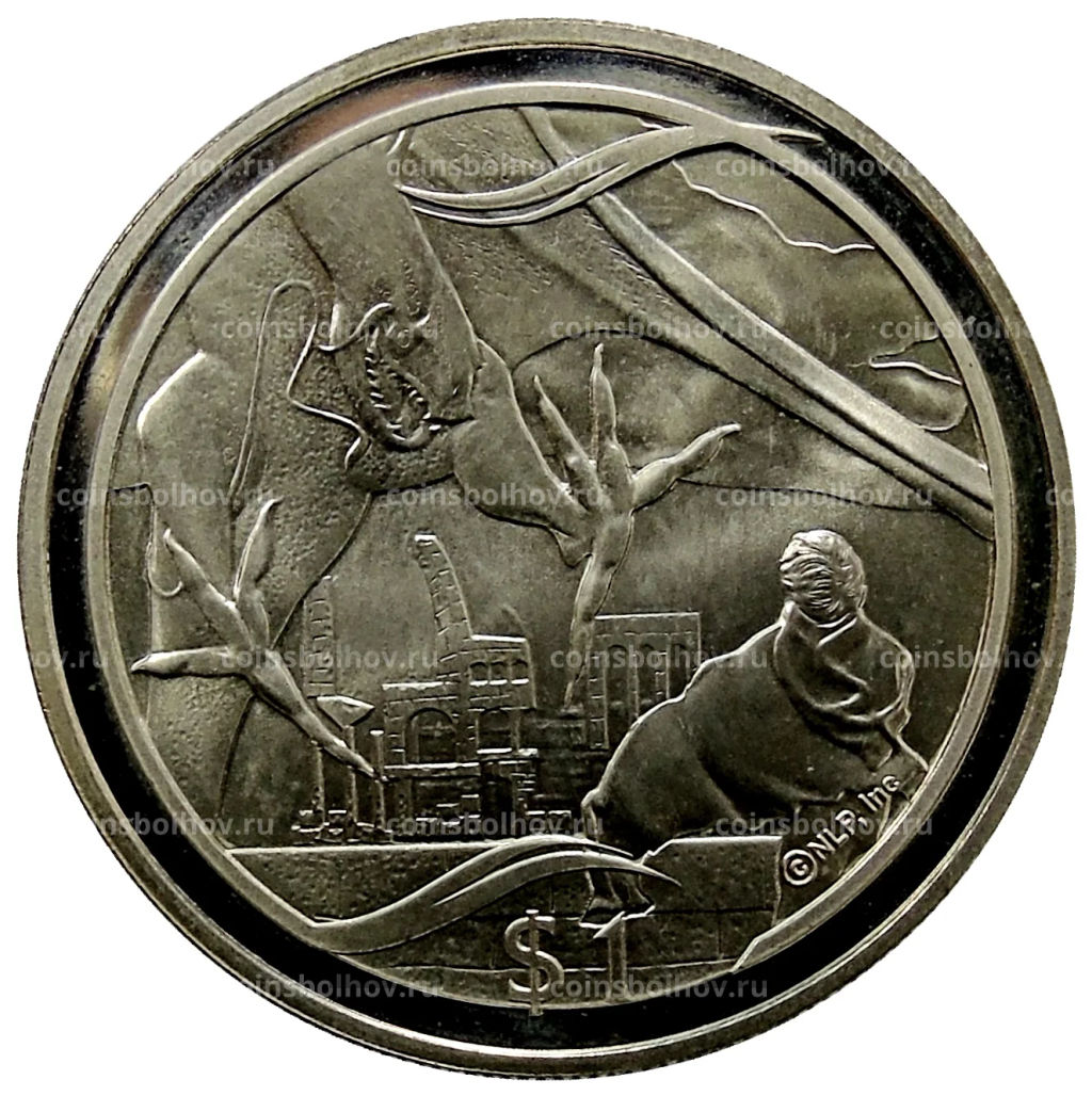 1 доллар 2003 года Новая Зеландия Властелин колец Фродо и Назгул