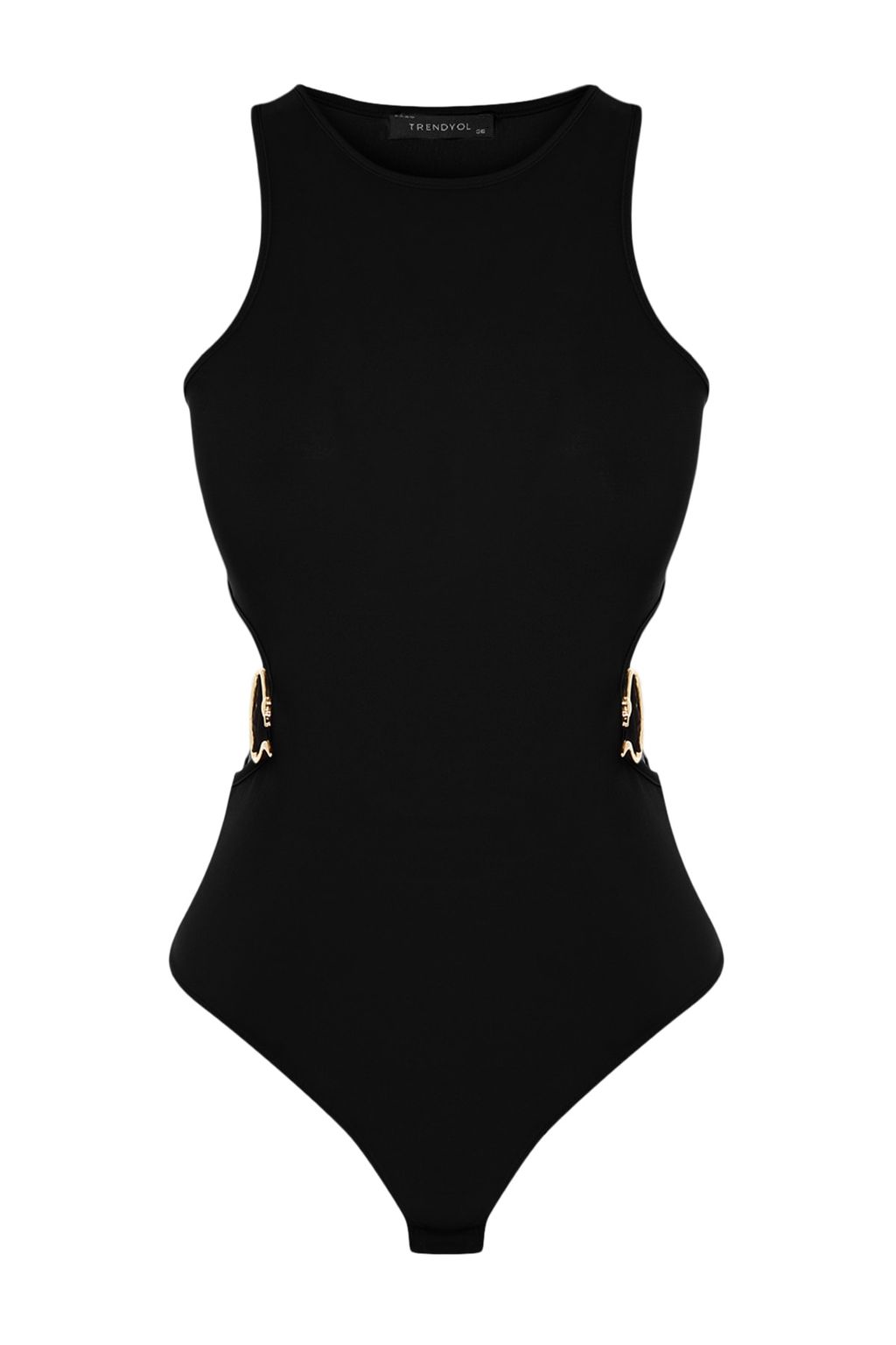 TRENDYOLMILLA Siyah Aksesuarl? Pencere/Cut Out Detayl? C?tc?tl? Orme Body TPRSS23BD00044  фото 7
