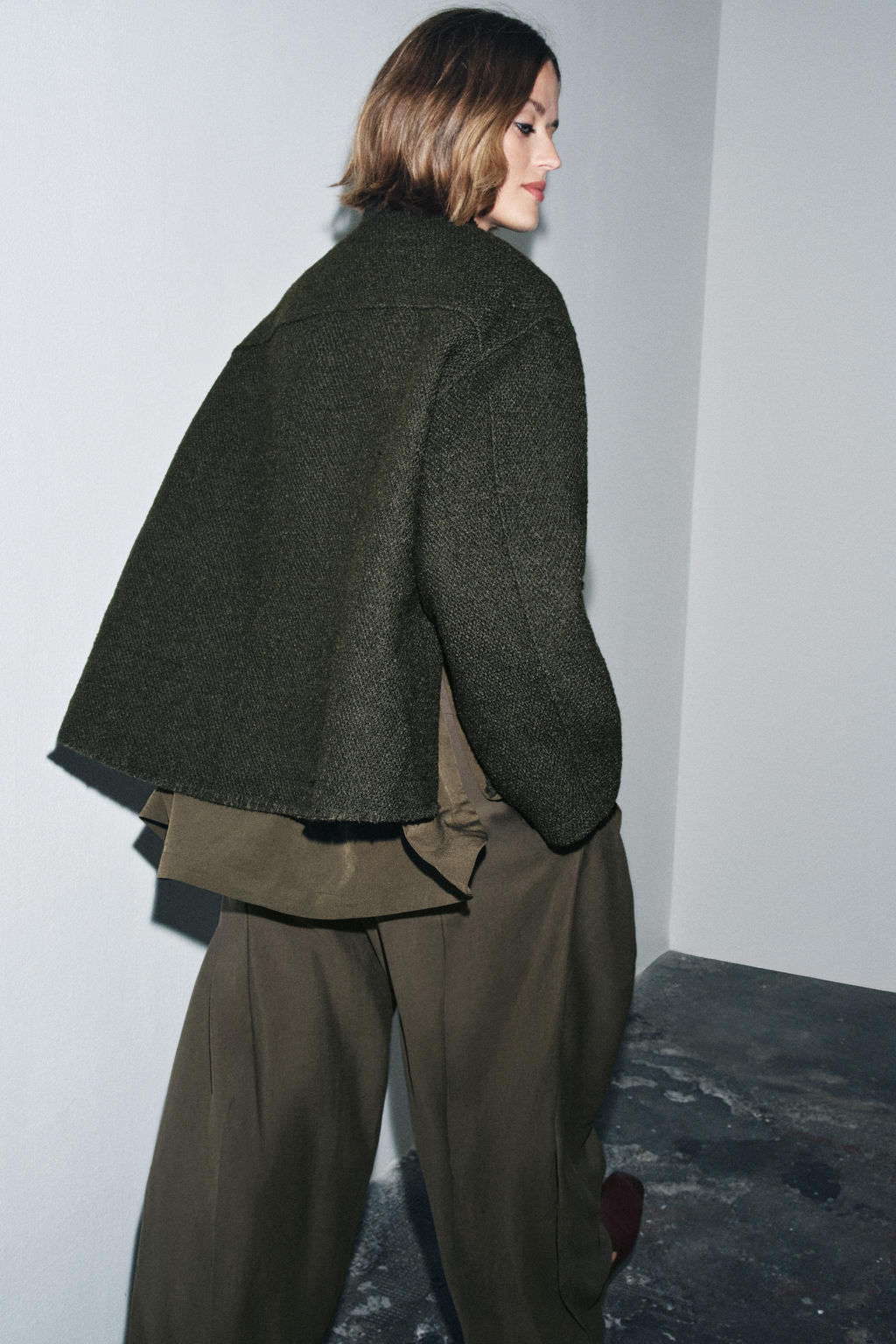 TEXTURED WOOL BLEND JACKET ZW COLLECTION - Zara фото 5