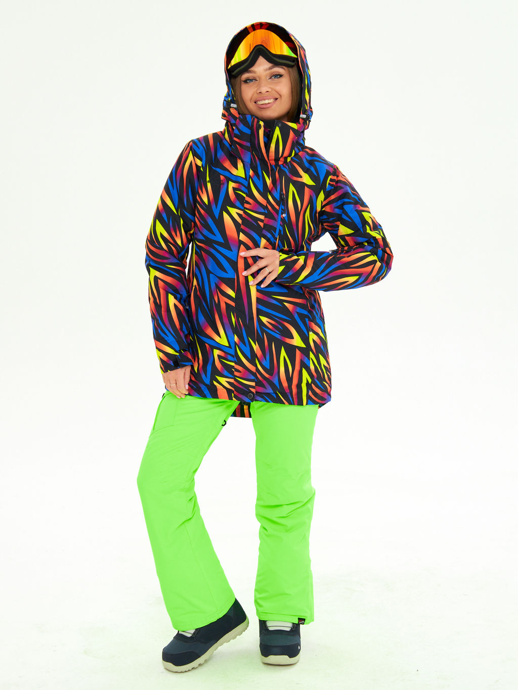 Женская горнолыжная сноубордическая куртка Alpha Endless Ultra Chaleur SNB 423/316_1 Разноцветный  фото 35