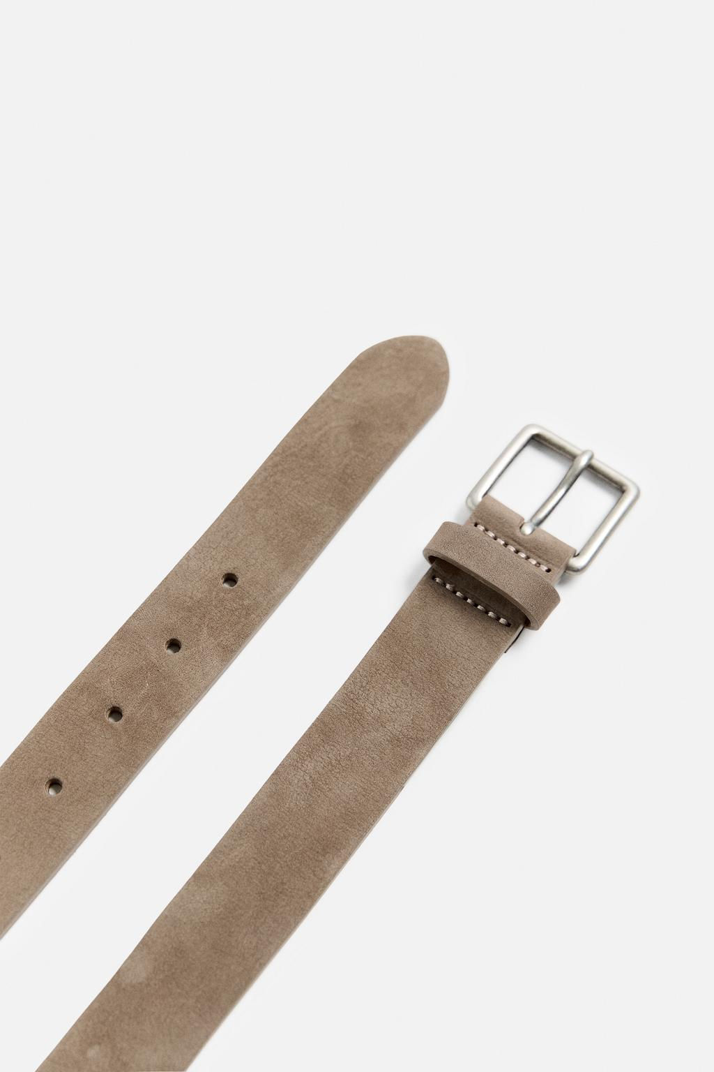 NUBUCK LEATHER BELT - Zara фото 2