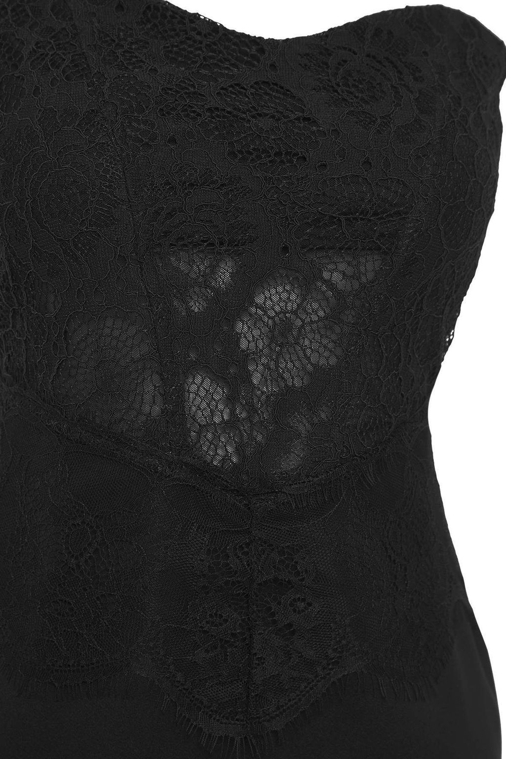 Trendyolmilla Siyah Dantel Detayl? Maxi Dokuma Mezuniyet Abiye Elbise TPRSS25AE00183 фото 6