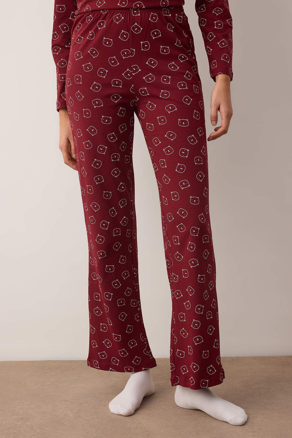 Trendyolmilla Mavi %100 Pamuklu Ay?c?kl? Orme Pijama Tak?m? THMAW25PT00131  фото 13