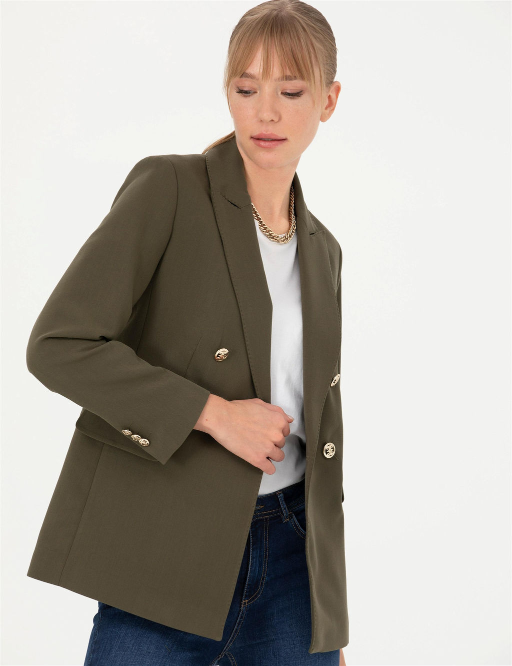 Haki Slim Fit Ceket - Pierre cardin фото 2