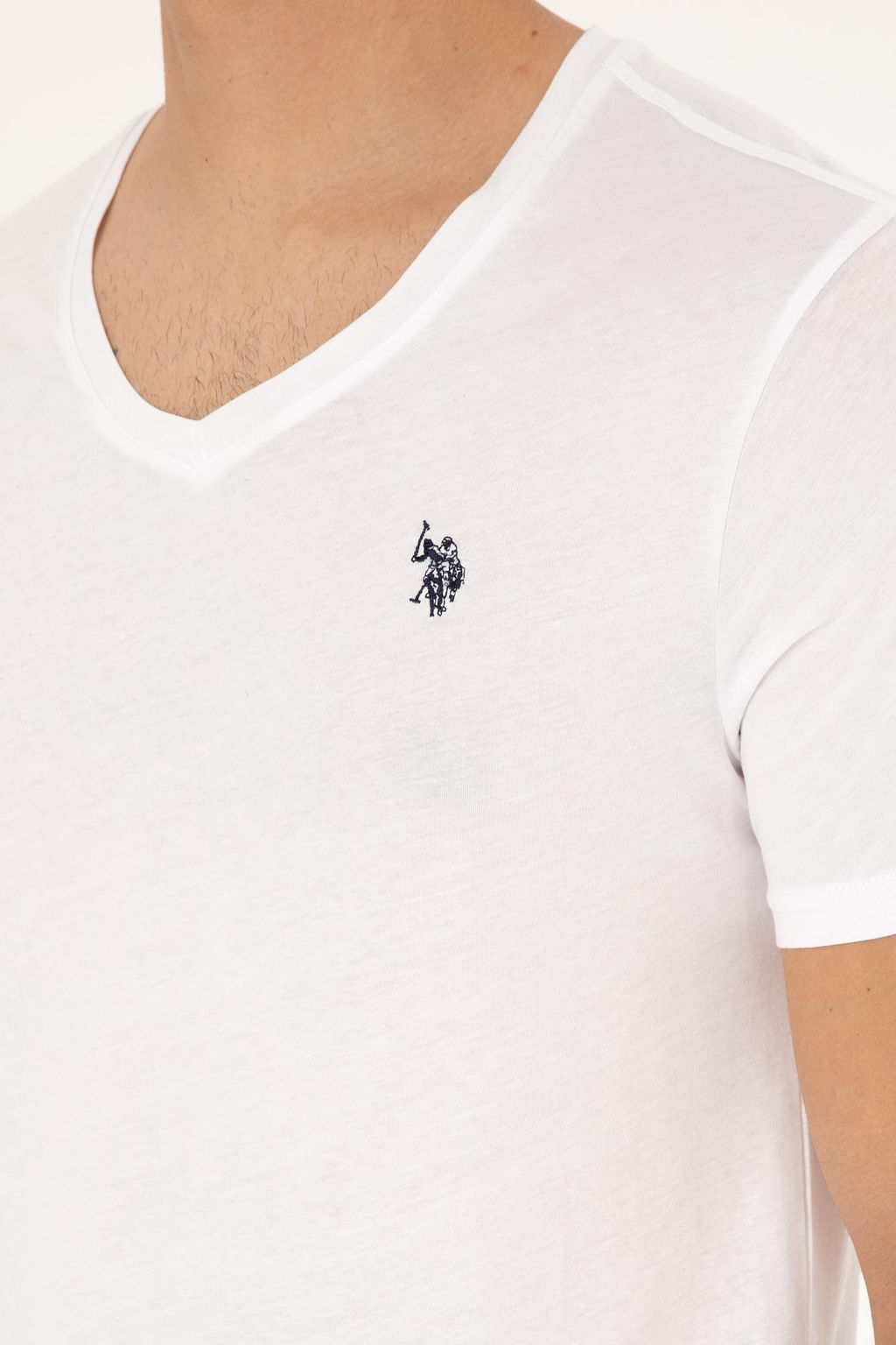Футболка мужская U.S. Polo Assn белая хлопок  фото 7