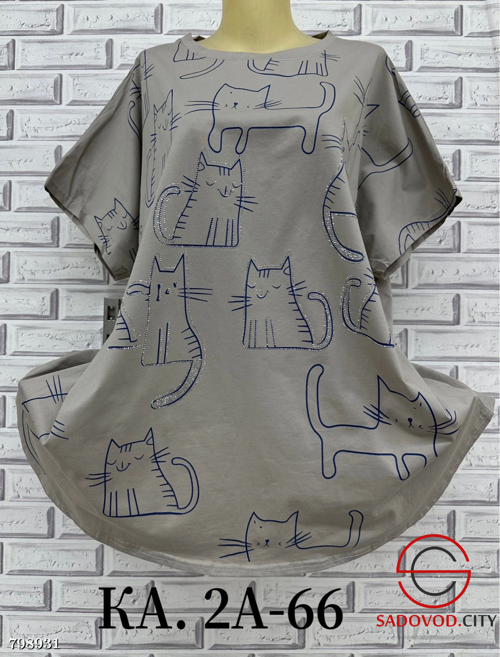 Футболка женская с котятами - Bruno фото 9