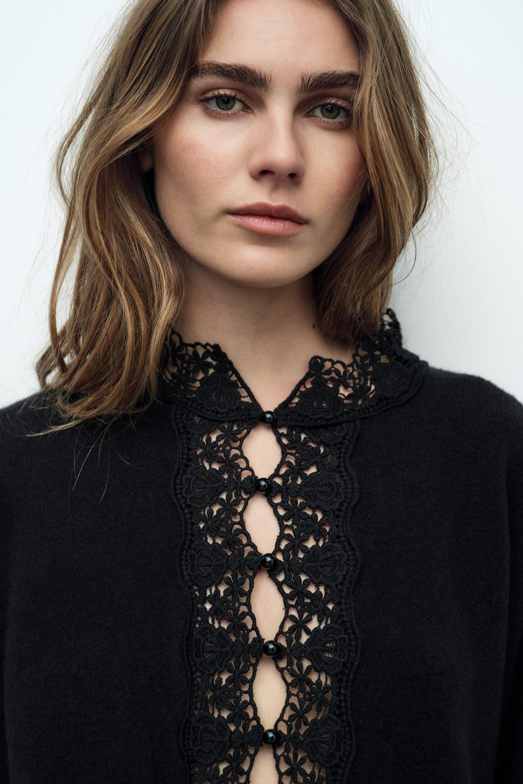WIDE SLEEVE KNIT JACKET - Zara фото 3