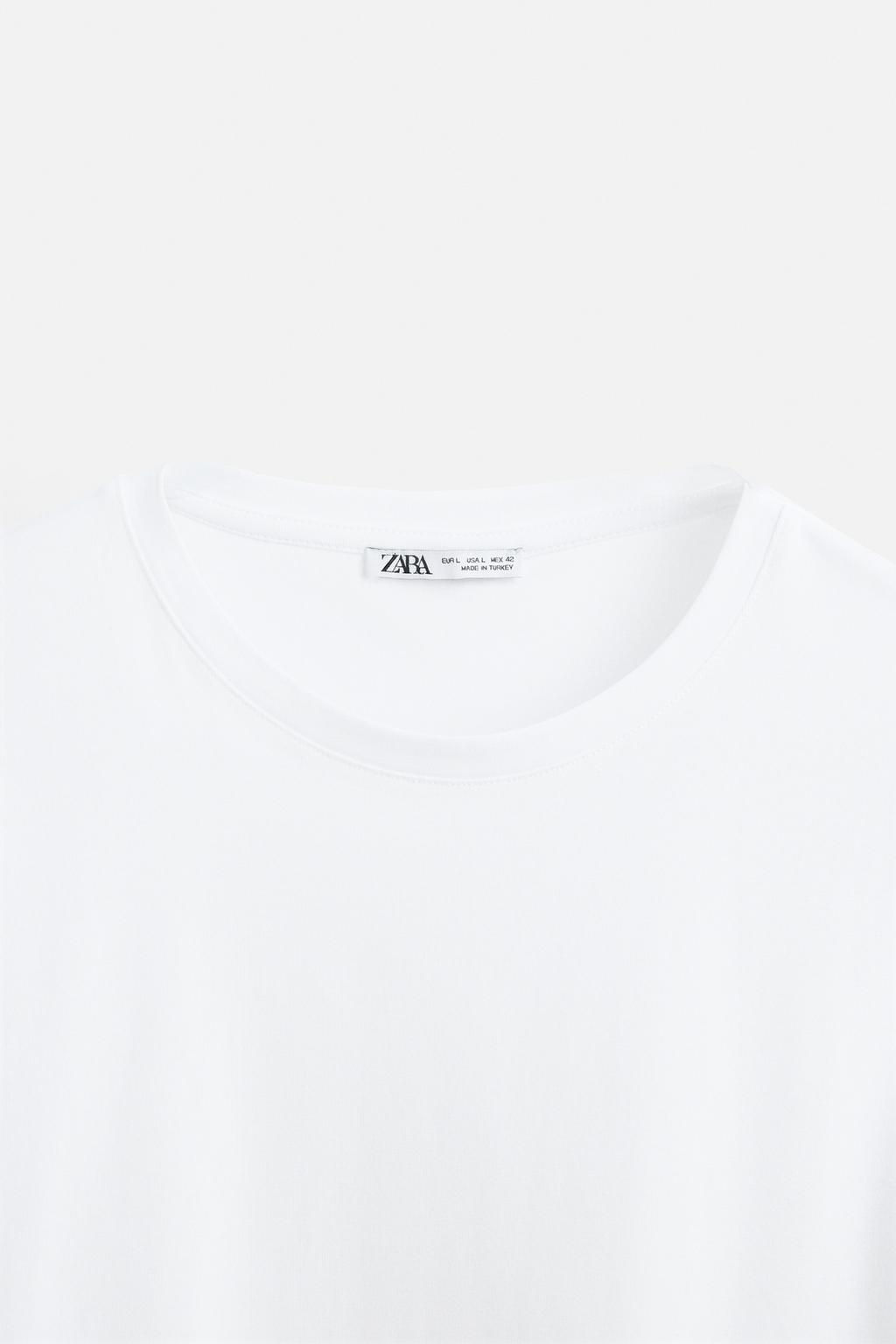 BASIC SLIM FIT T-SHIRT - Zara фото 41