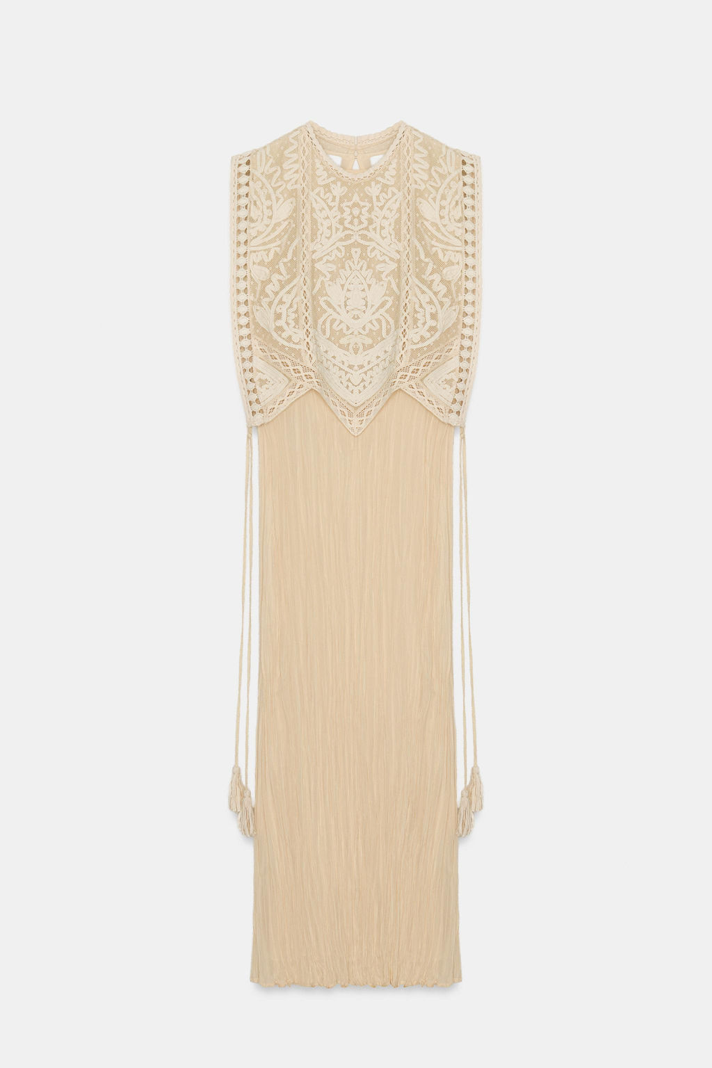 ZW COLLECTION COMBINED DRESS WITH DETACHABLE OVERLAY - Zara фото 9