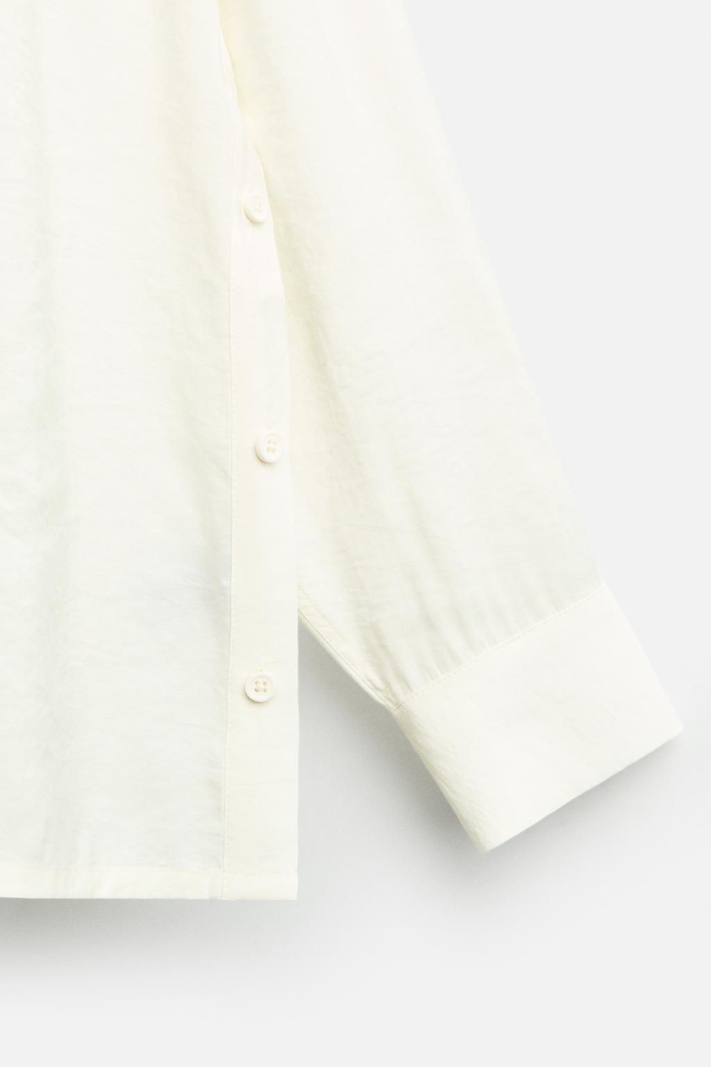 SHIRT WITH SIDE BUTTONS - Zara фото 21