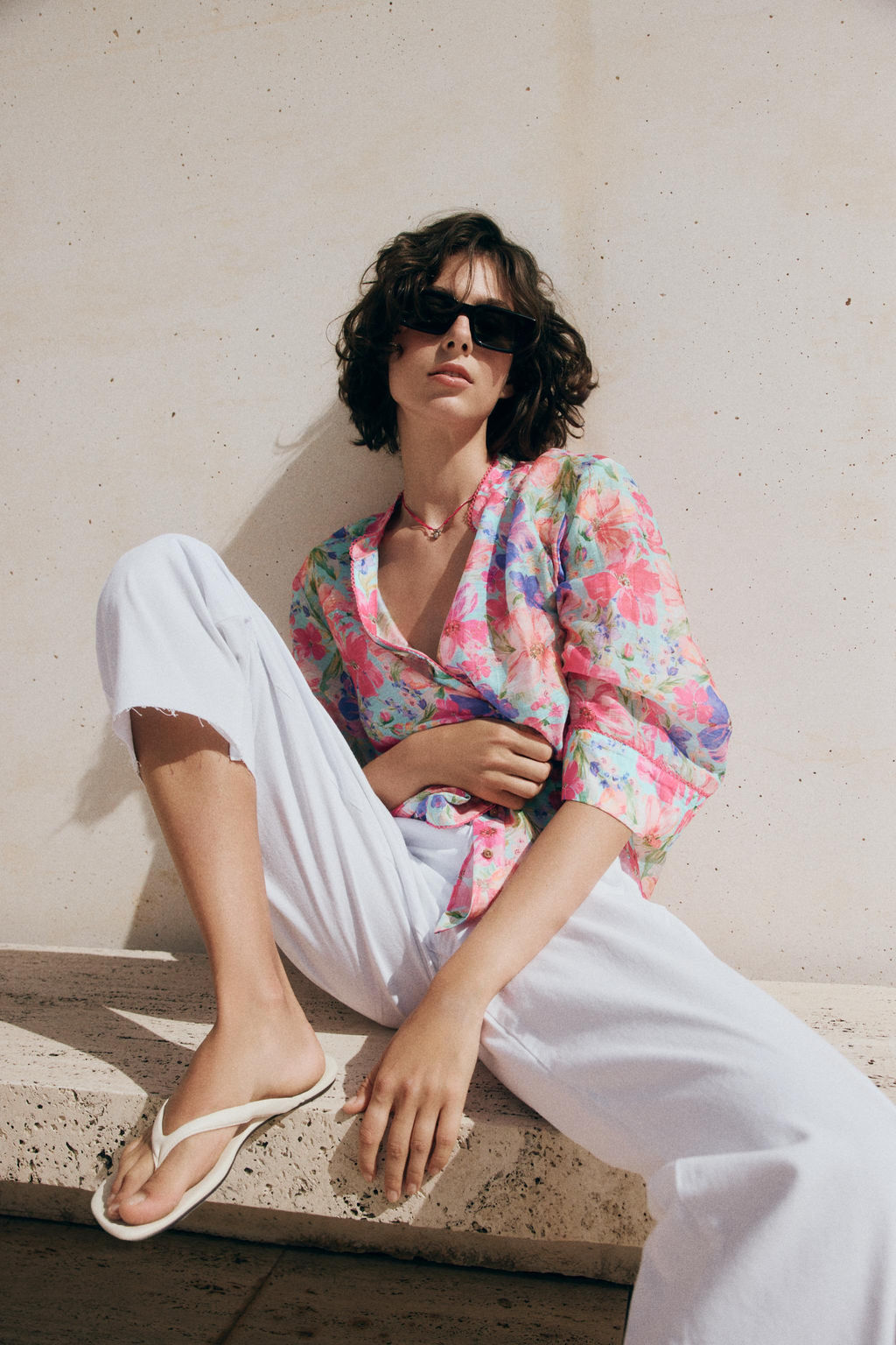 CAMISA ESTAMPADO FLORAL / Multicolor - Zara фото 3