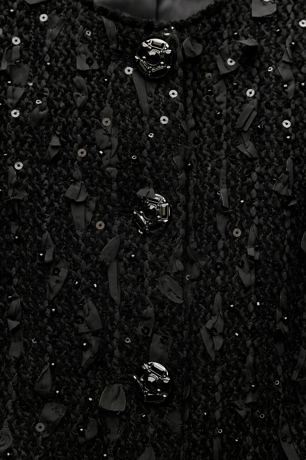 TEXTURED SEQUIN JACKET ZW COLLECTION - Zara фото 8