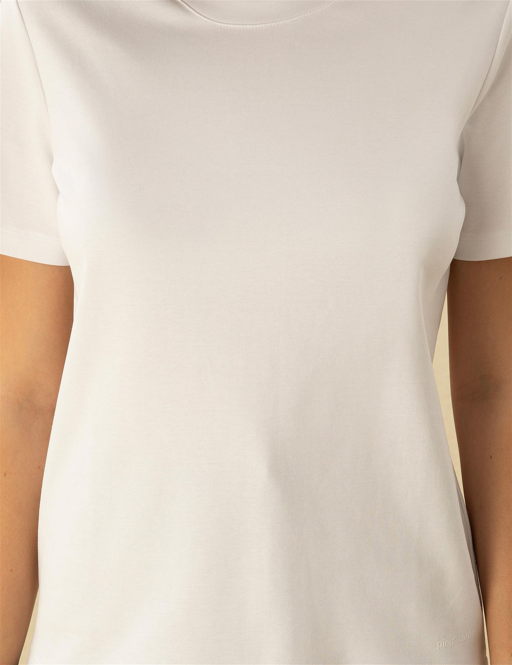 Beyaz Slim Fit Ti__rt - Pierre cardin фото 6