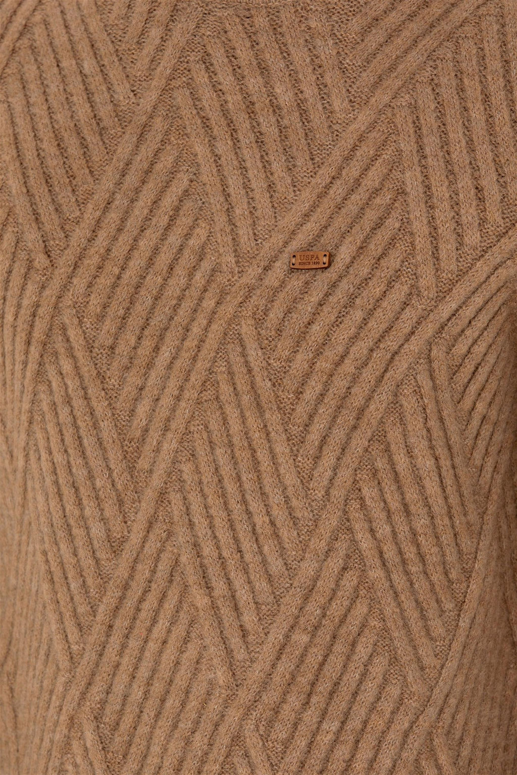 Мужской светло-коричневый меланжевый свитер Неожиданная скидка в корзине - U.s. polo assn фото 7