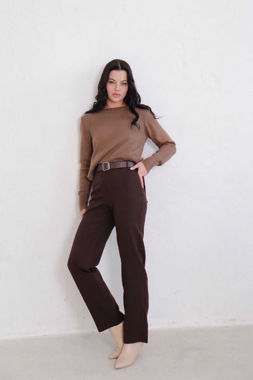 10972 Брюки со стрелками чёрные - Martichelli фото 28