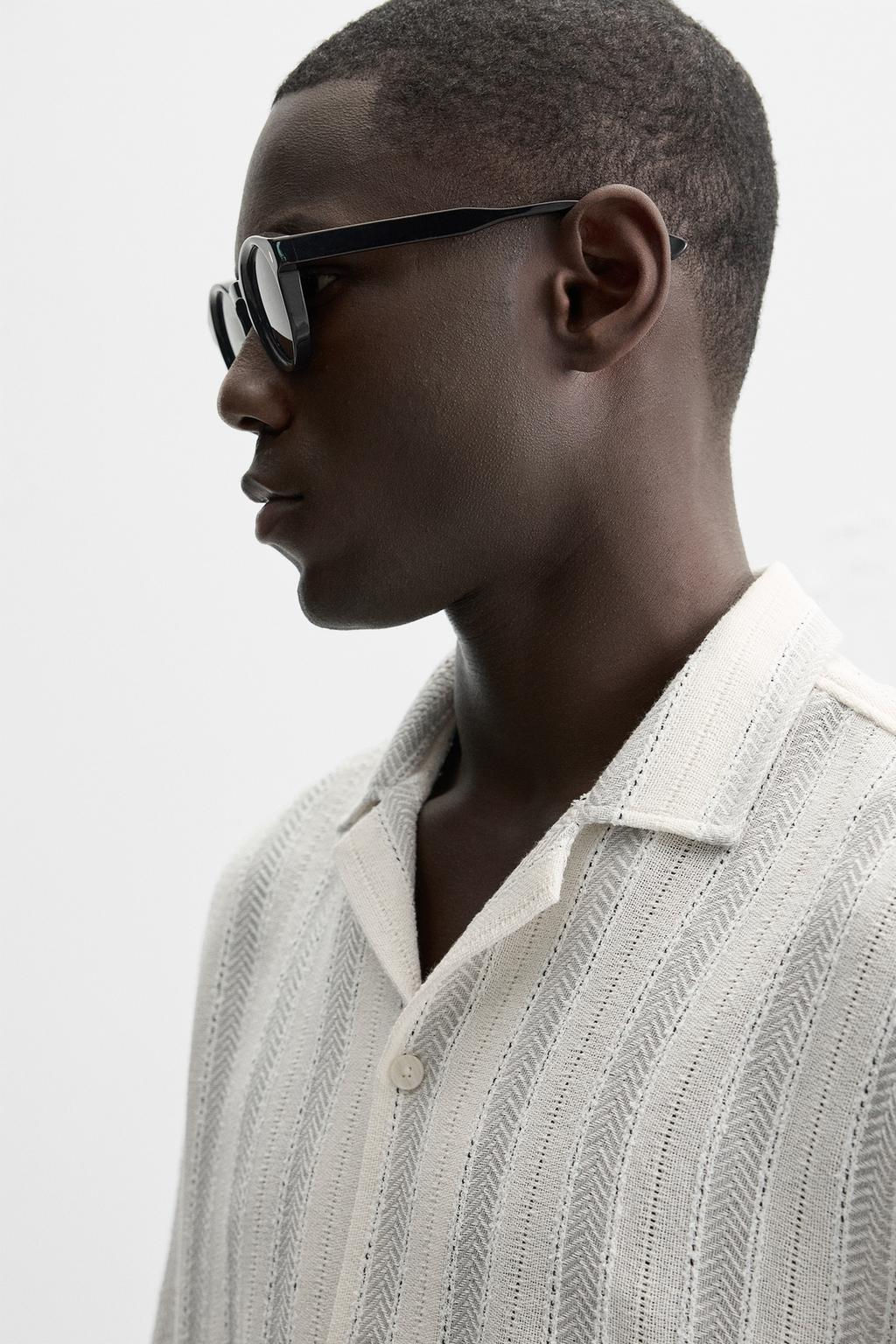STRIPED TEXTURED SHIRT - Zara фото 13