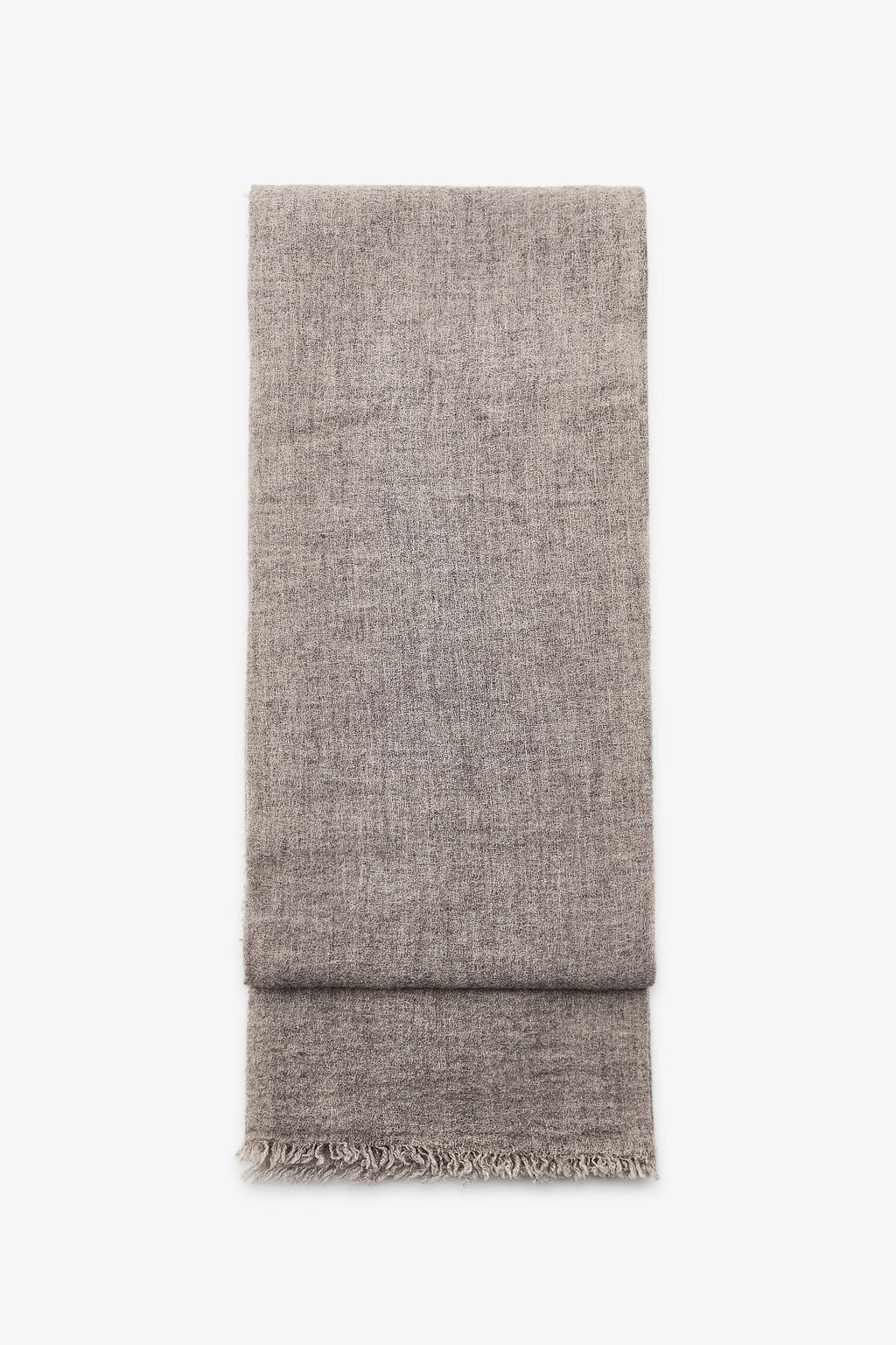 WOOLLEN SCARF WITH FRAYED EDGES - Zara фото 3
