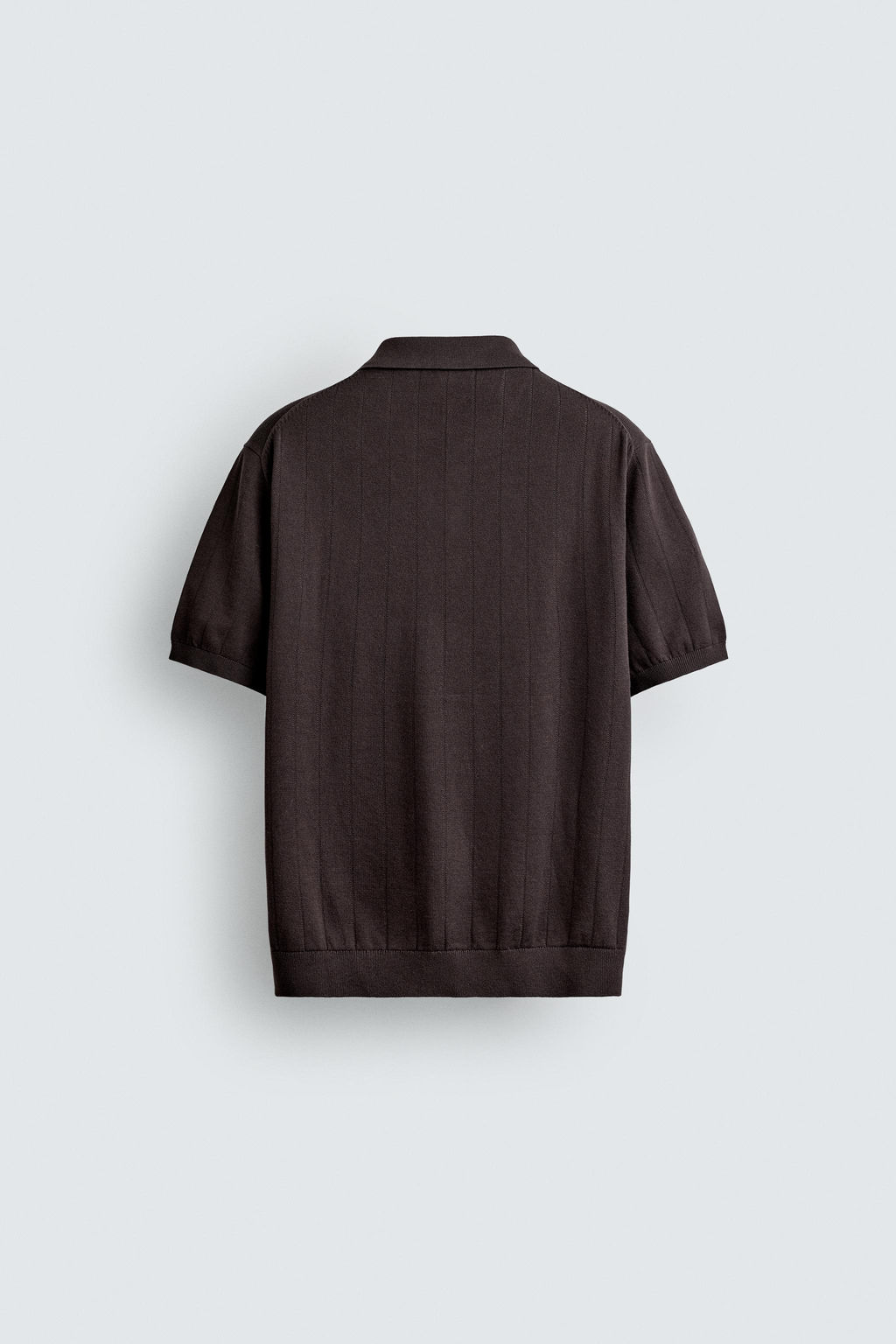 POLO PUNTO CANAL? REGULAR FIT / Chocolate - Zara фото 9
