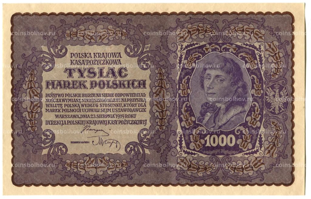 1000 марок 1919 года Польша