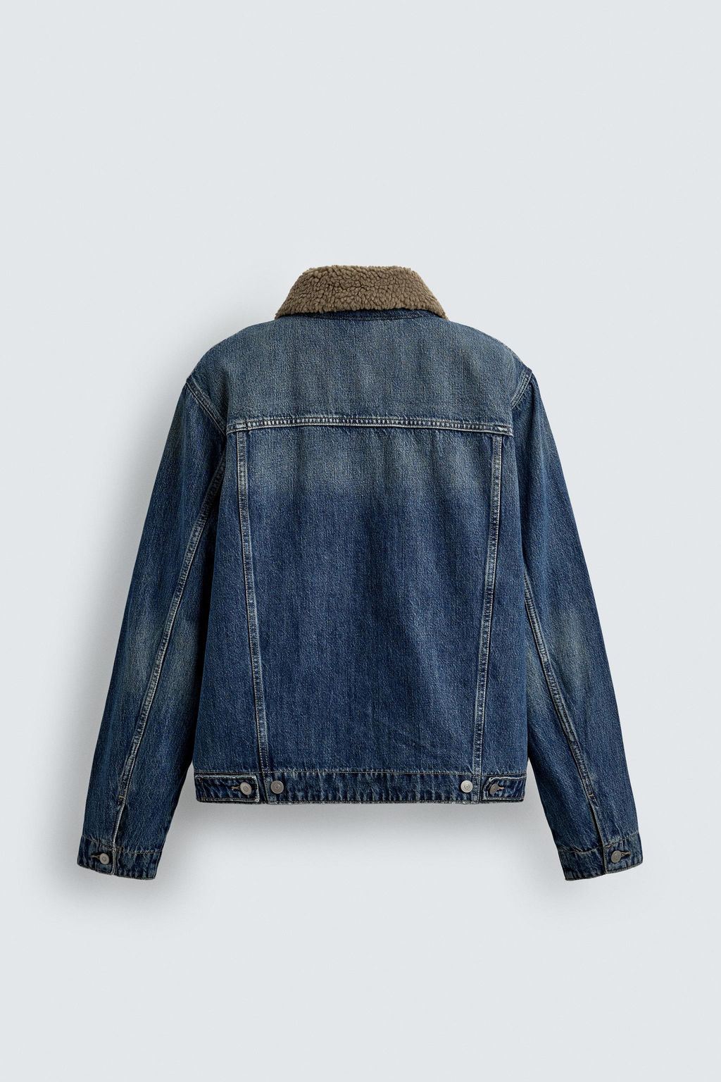 DOUBLE-FACED DENIM JACKET - Zara фото 9