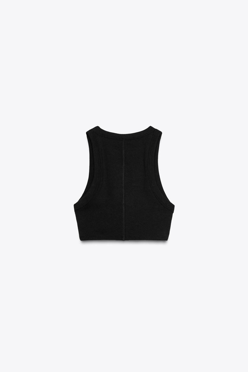 RIBBED STRAPPY TOP - Zara фото 20