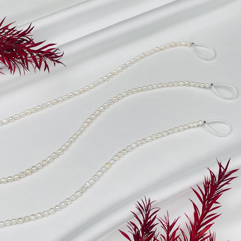 Бусины для украшений из белого Жемчуга 38 см