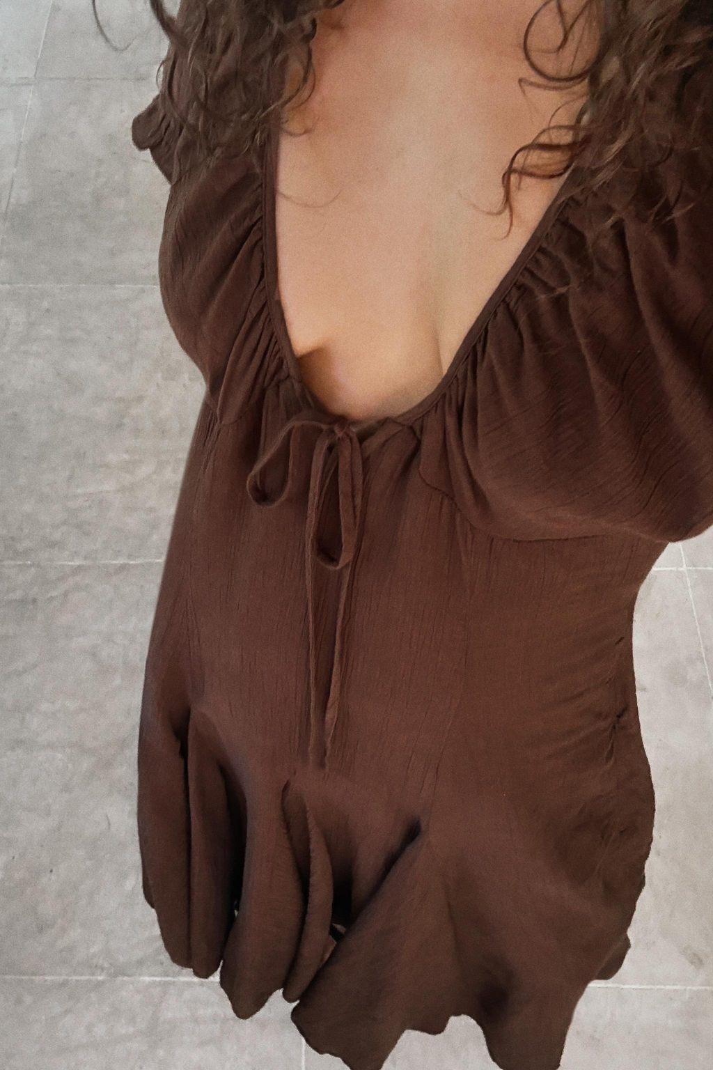 CHIFFON GODET MIDI DRESS - Zara фото 14