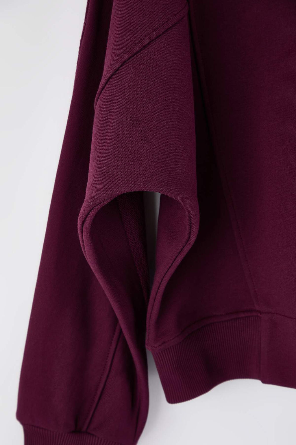 Haki Premium Oversize/Genis Kal?p Dik Yaka Kal?n Ici Polarl? Orme Sweatshirt TWOAW26SW00205 - Trendyolmilla фото 13