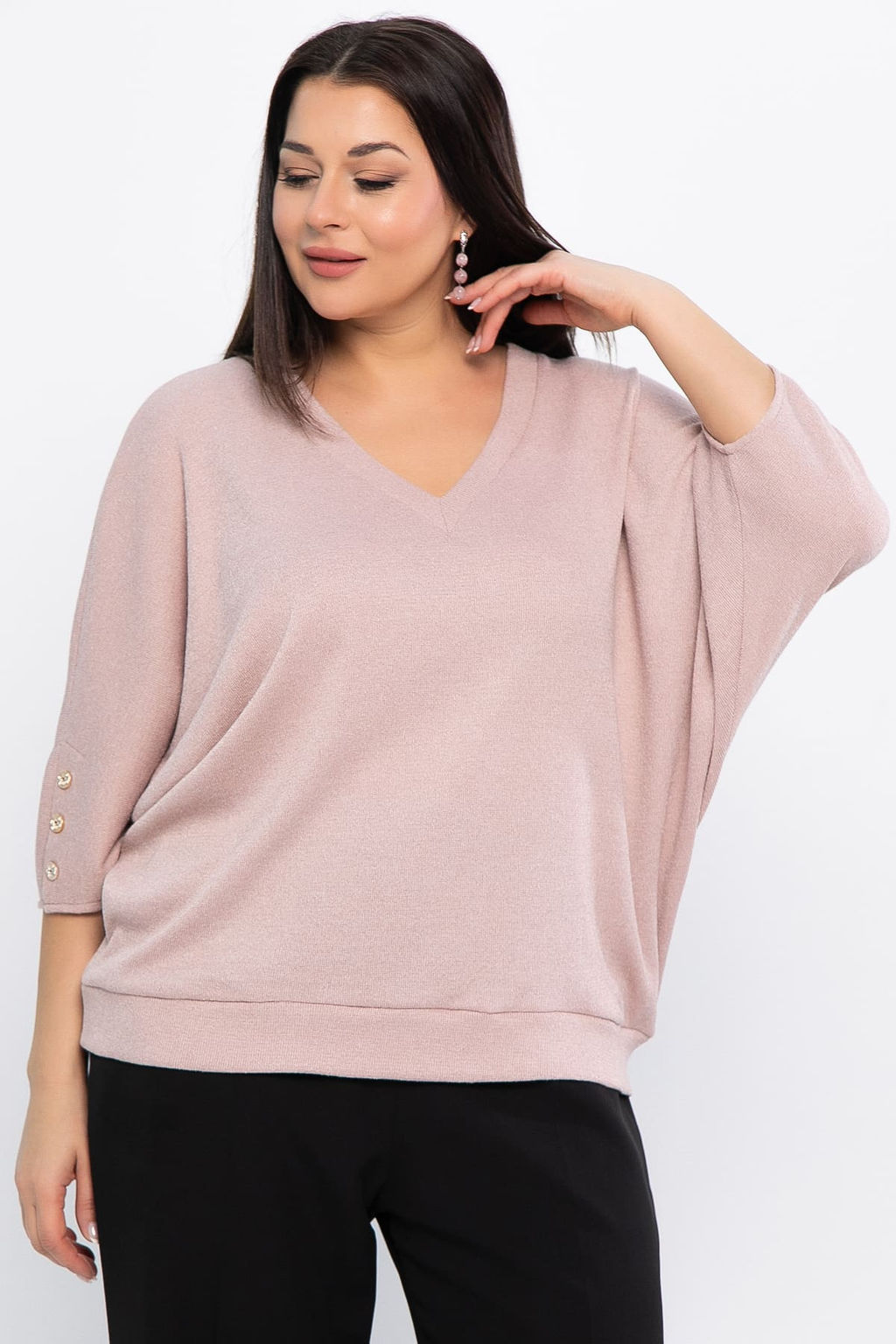Блуза Вэнсдей (пудровая) Б14822-4М