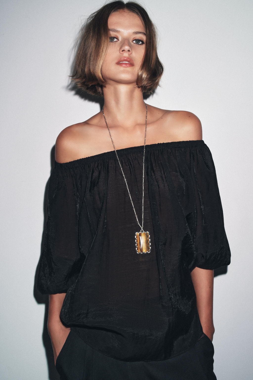 ZW COLLECTION OFF-THE-SHOULDER TOP - Zara фото 2