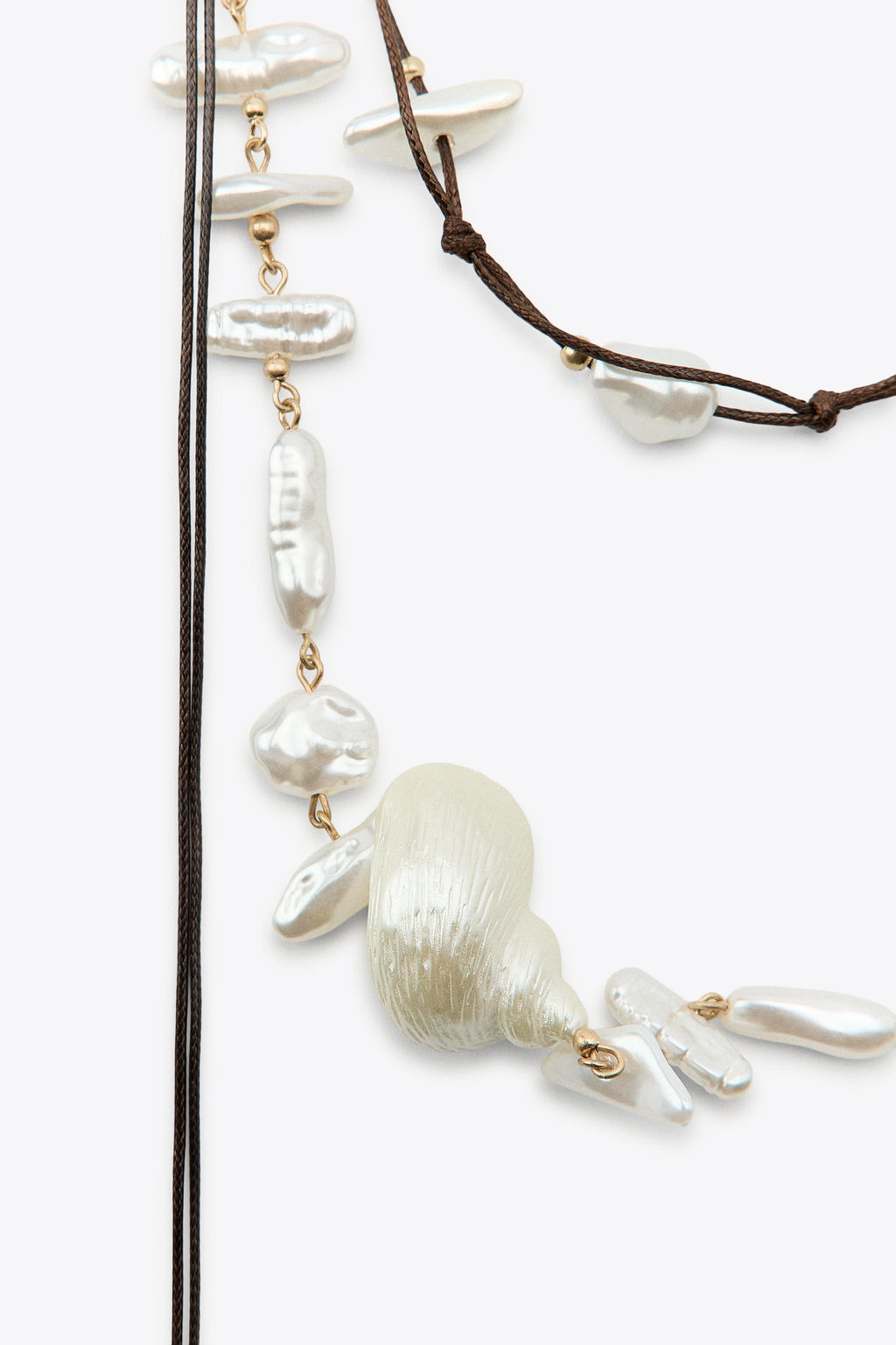 2-PACK BELT WITH FAUX PEARLS AND SHELLS - Zara фото 4