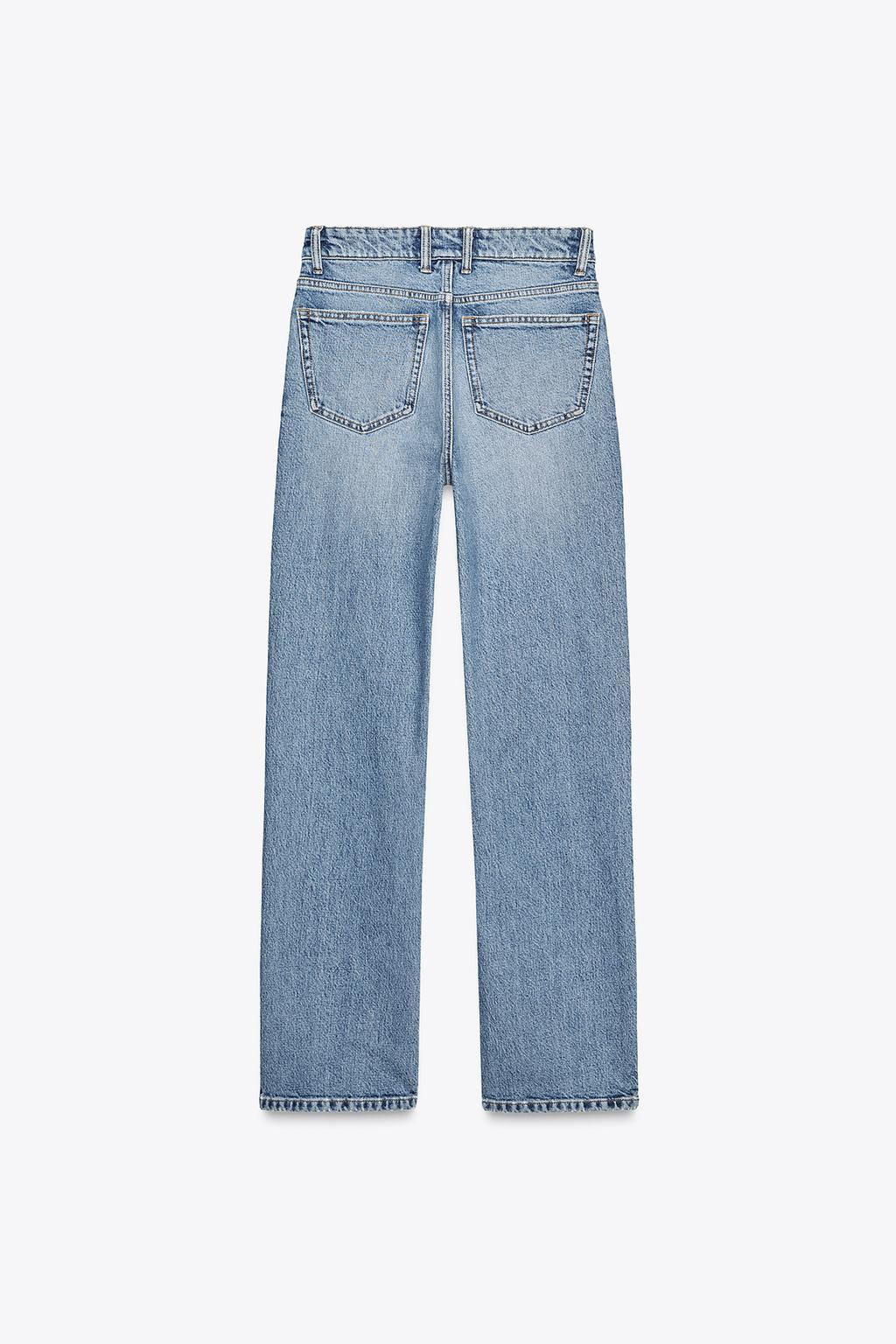 TRF STRAIGHT HIGH-WAIST JEANS - Zara фото 28