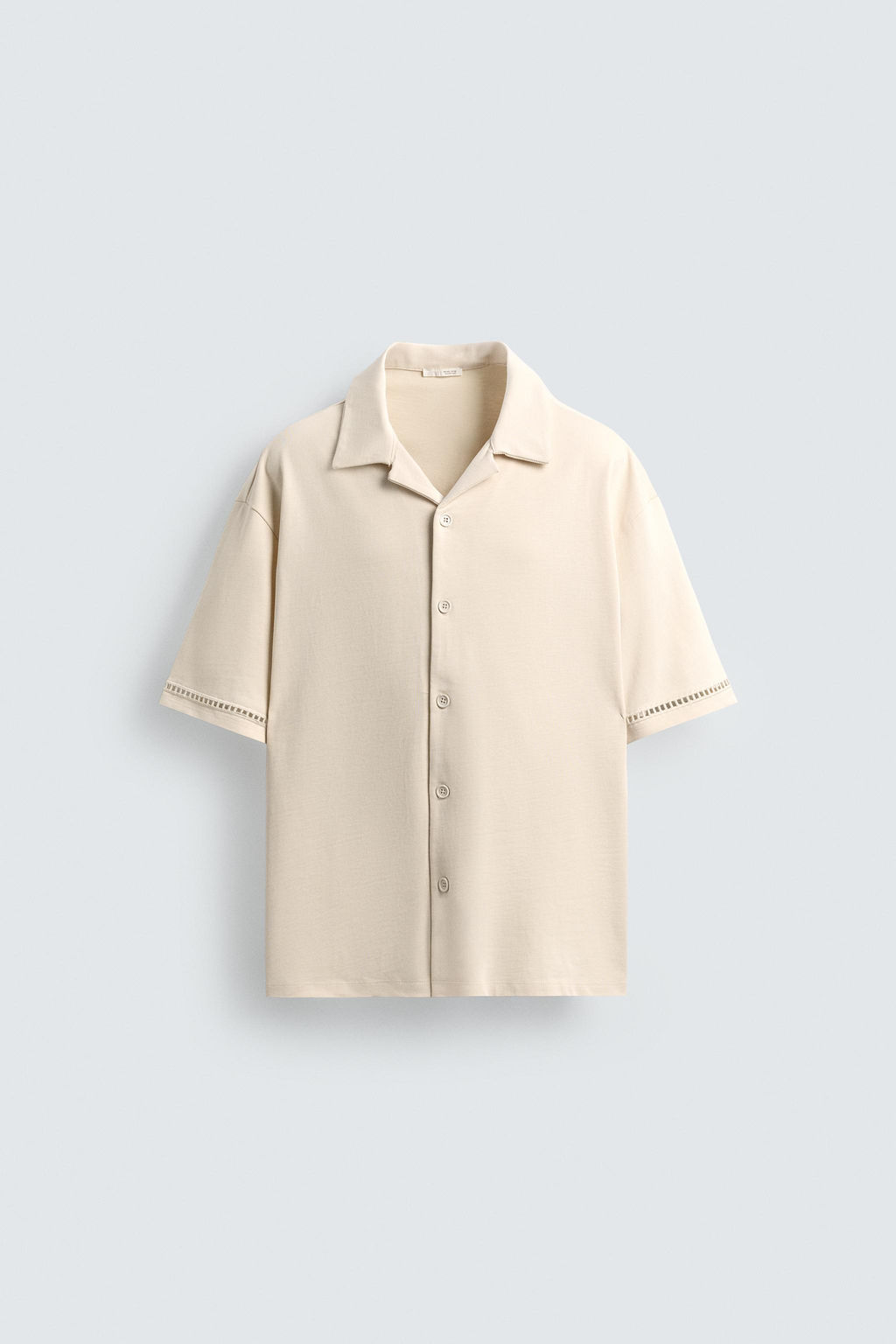 COMFORT SHIRT WITH OPENWORK DETAIL - Zara фото 7