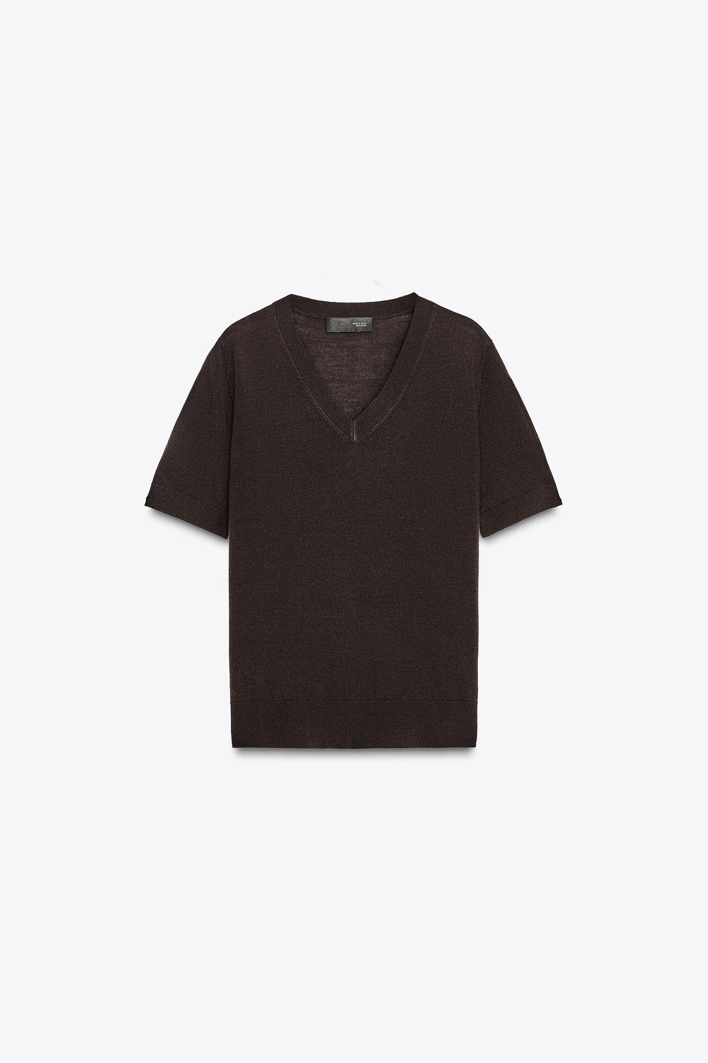 100% WOOL SHORT SLEEVE TOP - Zara фото 12