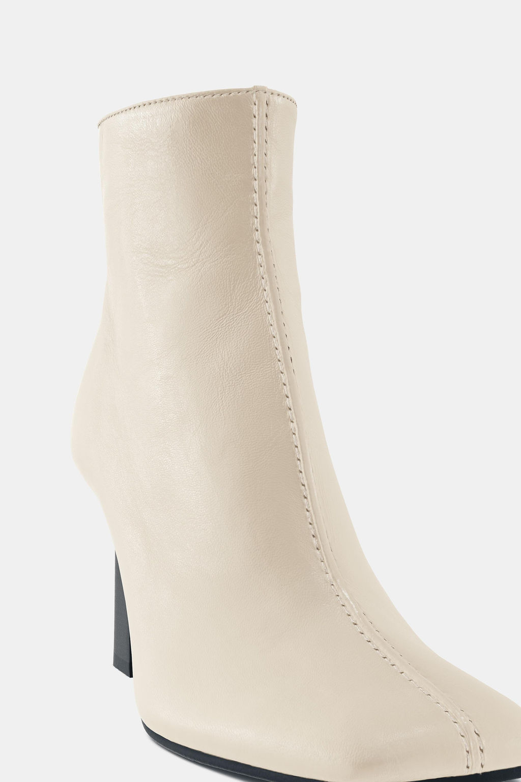 LIMITED EDITION LEATHER HEELED ANKLE BOOTS - Zara фото 6