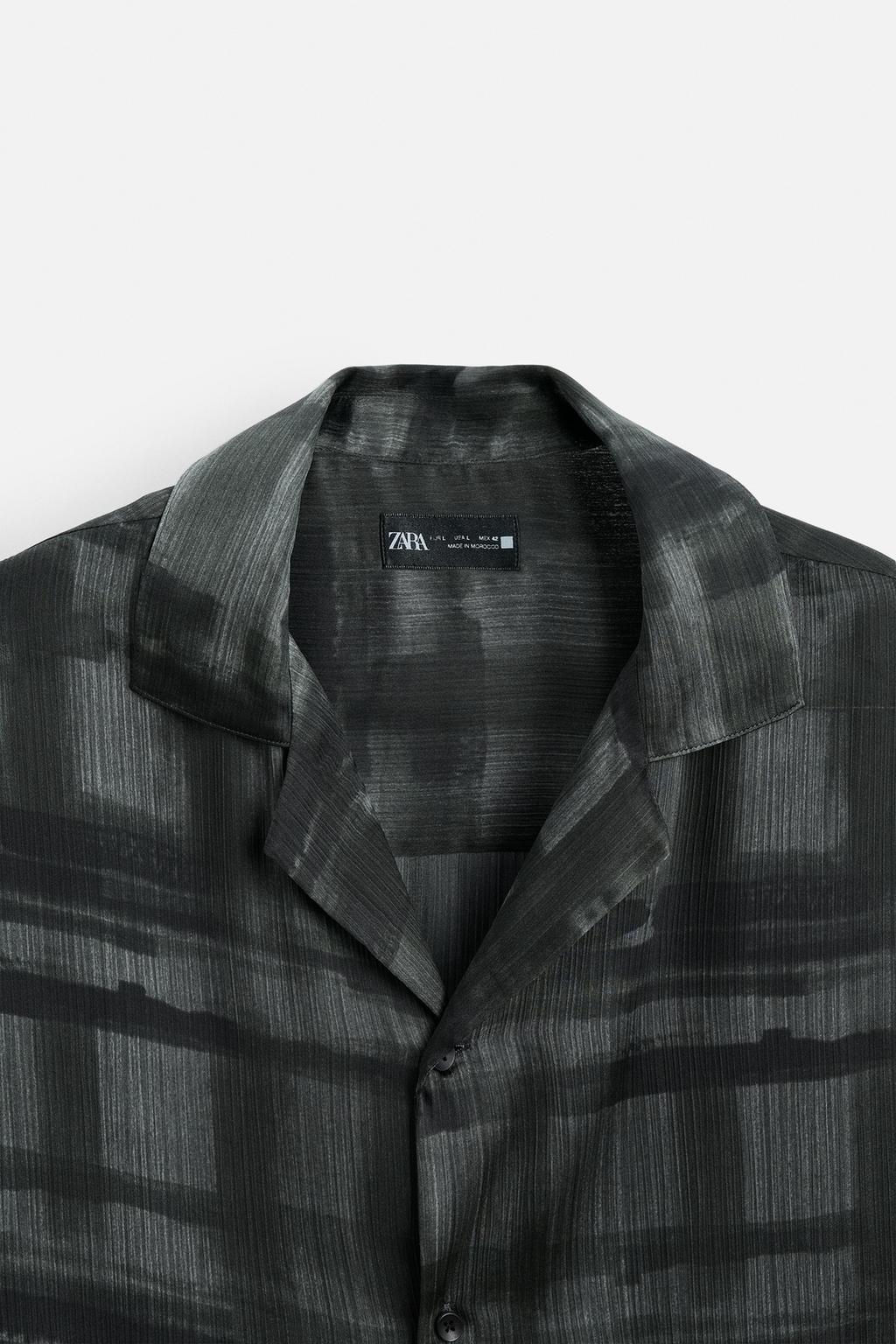 ABSTRACT PRINT SHIRT - Zara фото 9