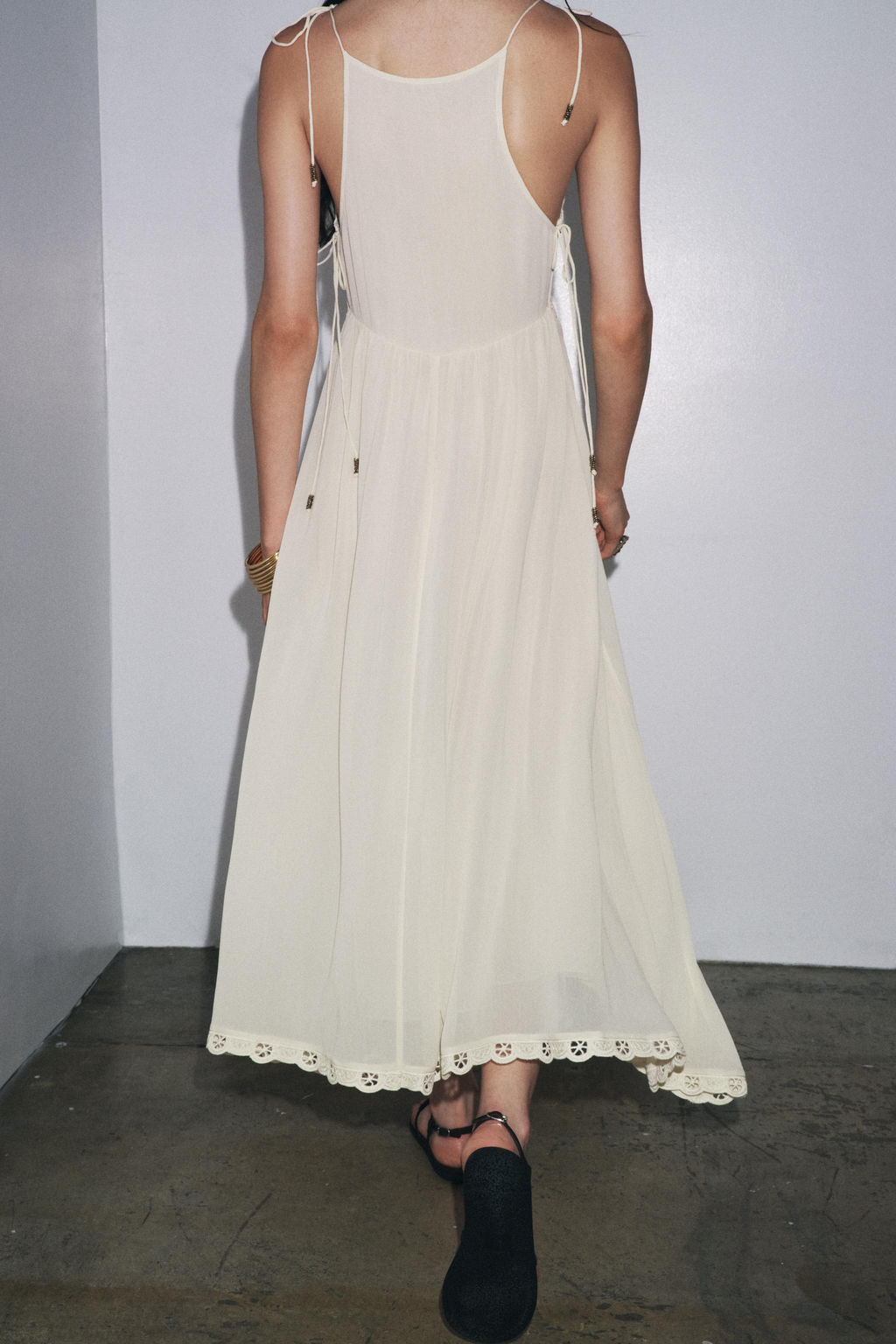 ZW COLLECTION ASYMMETRIC CROCHET DRESS - Zara фото 11