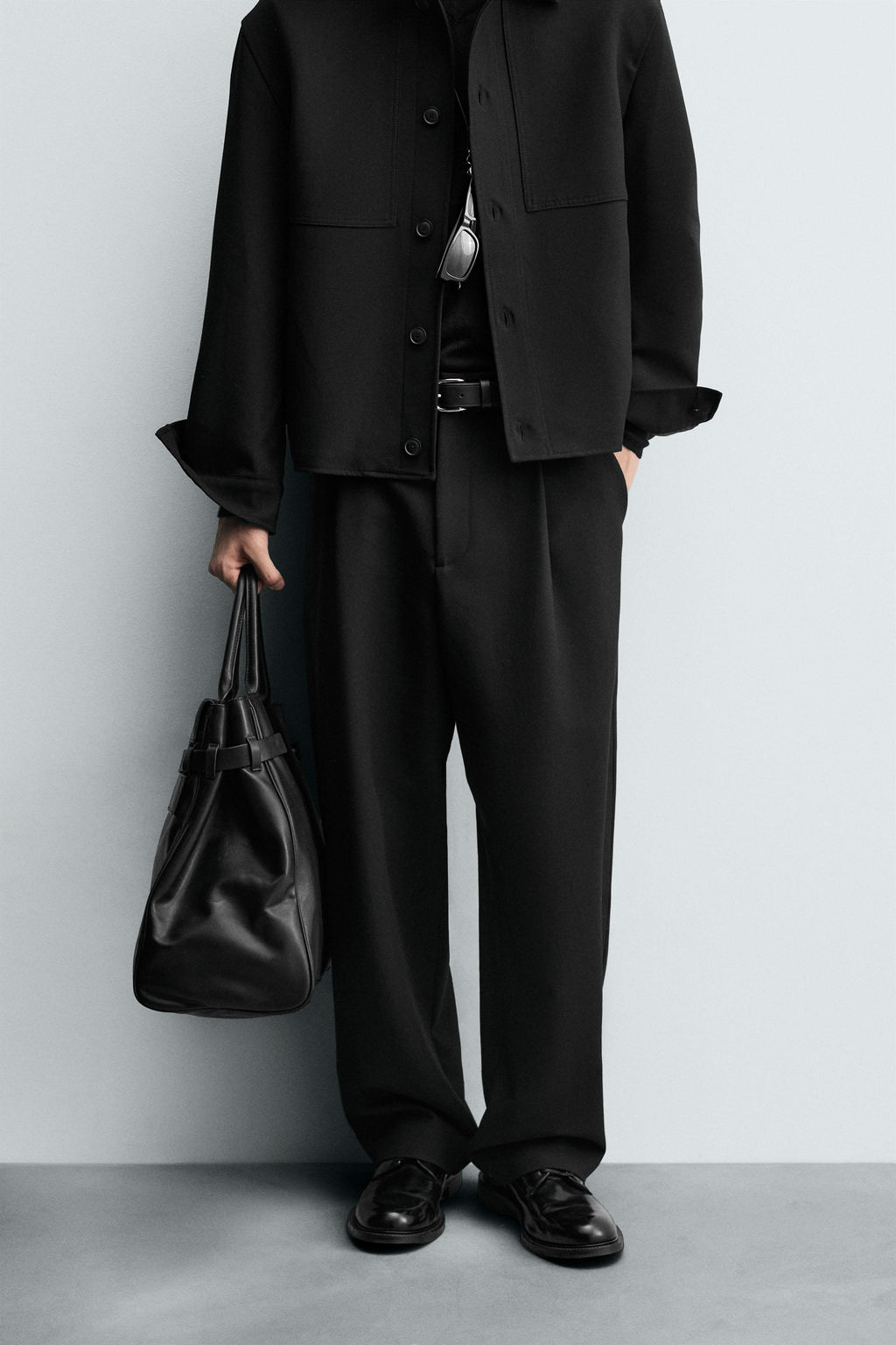 RELAXED FIT PLEATED TROUSERS - Zara фото 12