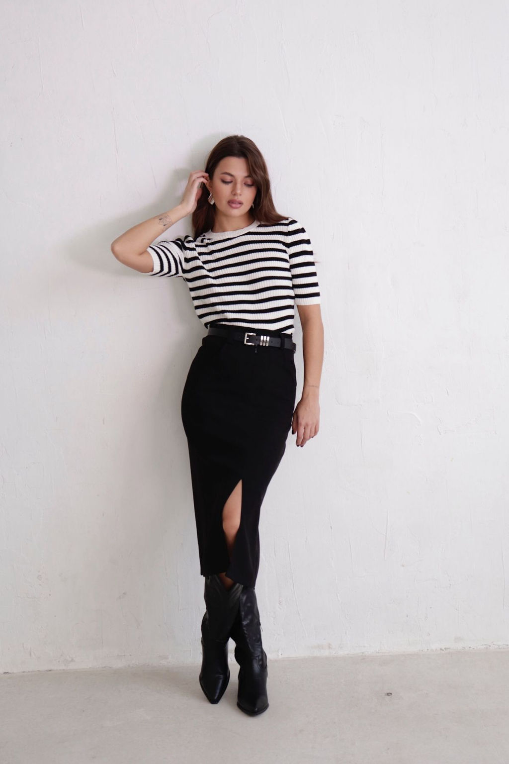 Юбка миди-макси с разрезом спереди - Martichelli фото 81