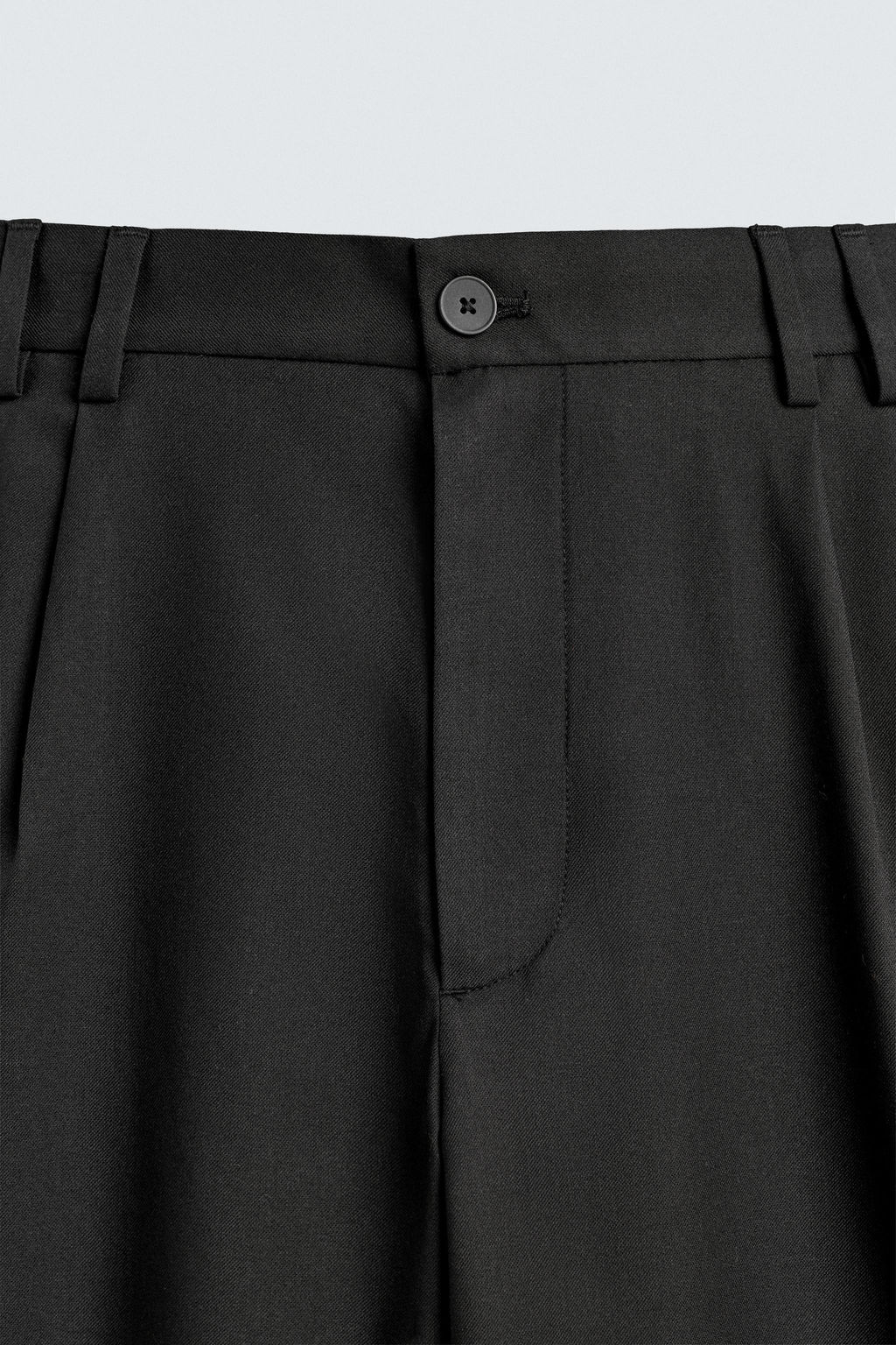 PANTAL?N RELAXED FIT PLIEGUES TRAJE / Negro