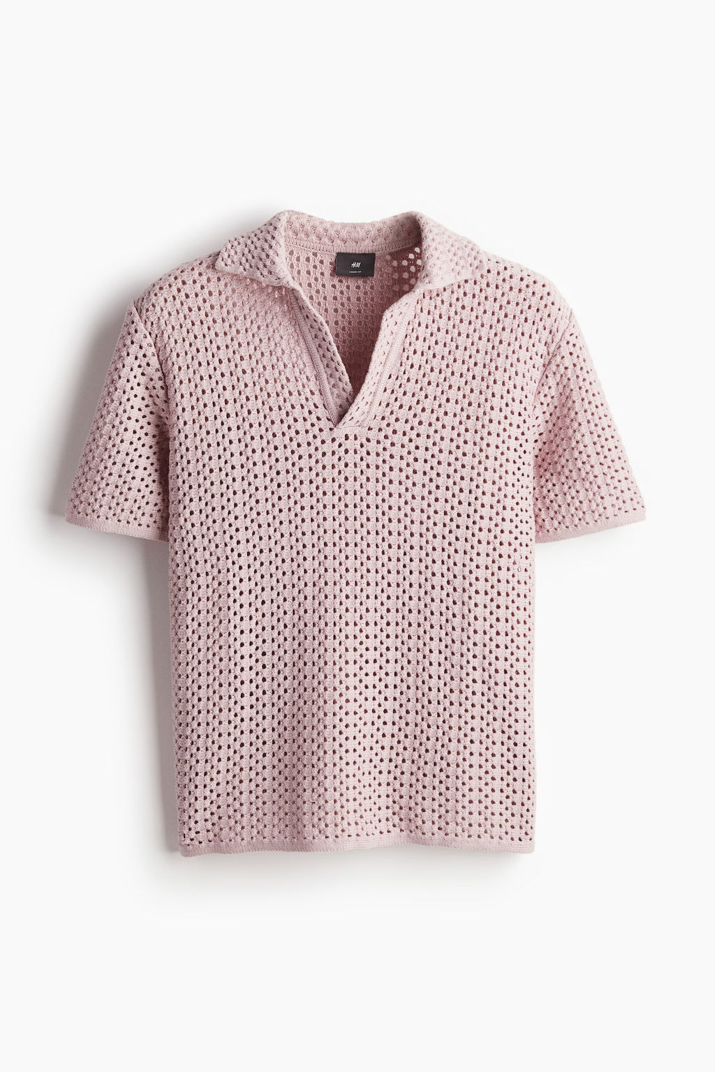 Polo en punto pointelle Loose Fit - H&m фото 5