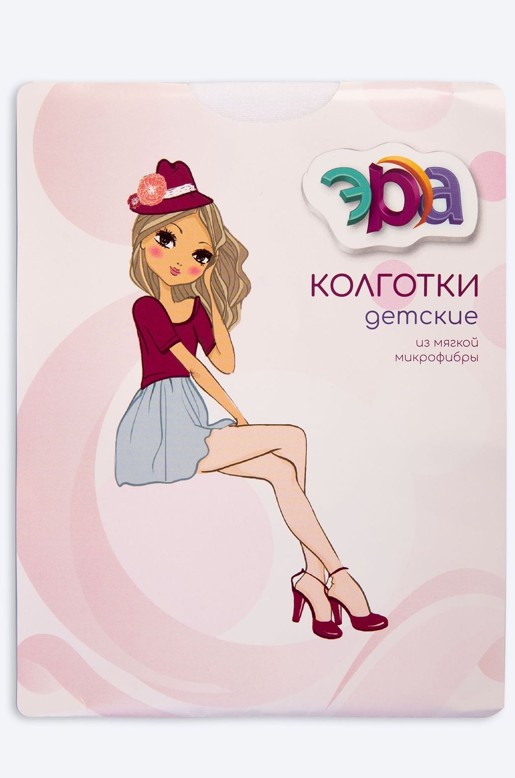 Матовые колготки для девочки с эффектом велюра 60 ден Эра  фото 2