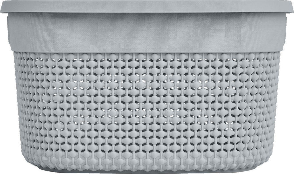 Корзина для хранения с крышкой OSLO 6л молочный туман PT1331МЛ-10,,