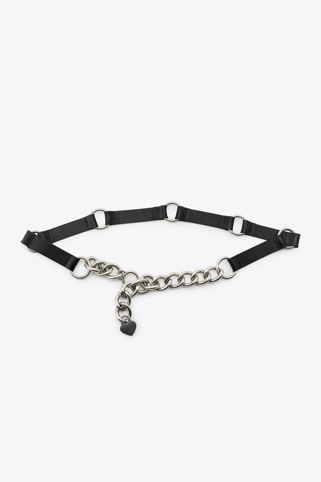LEATHER CONTRAST CHAIN BELT - Zara фото 4