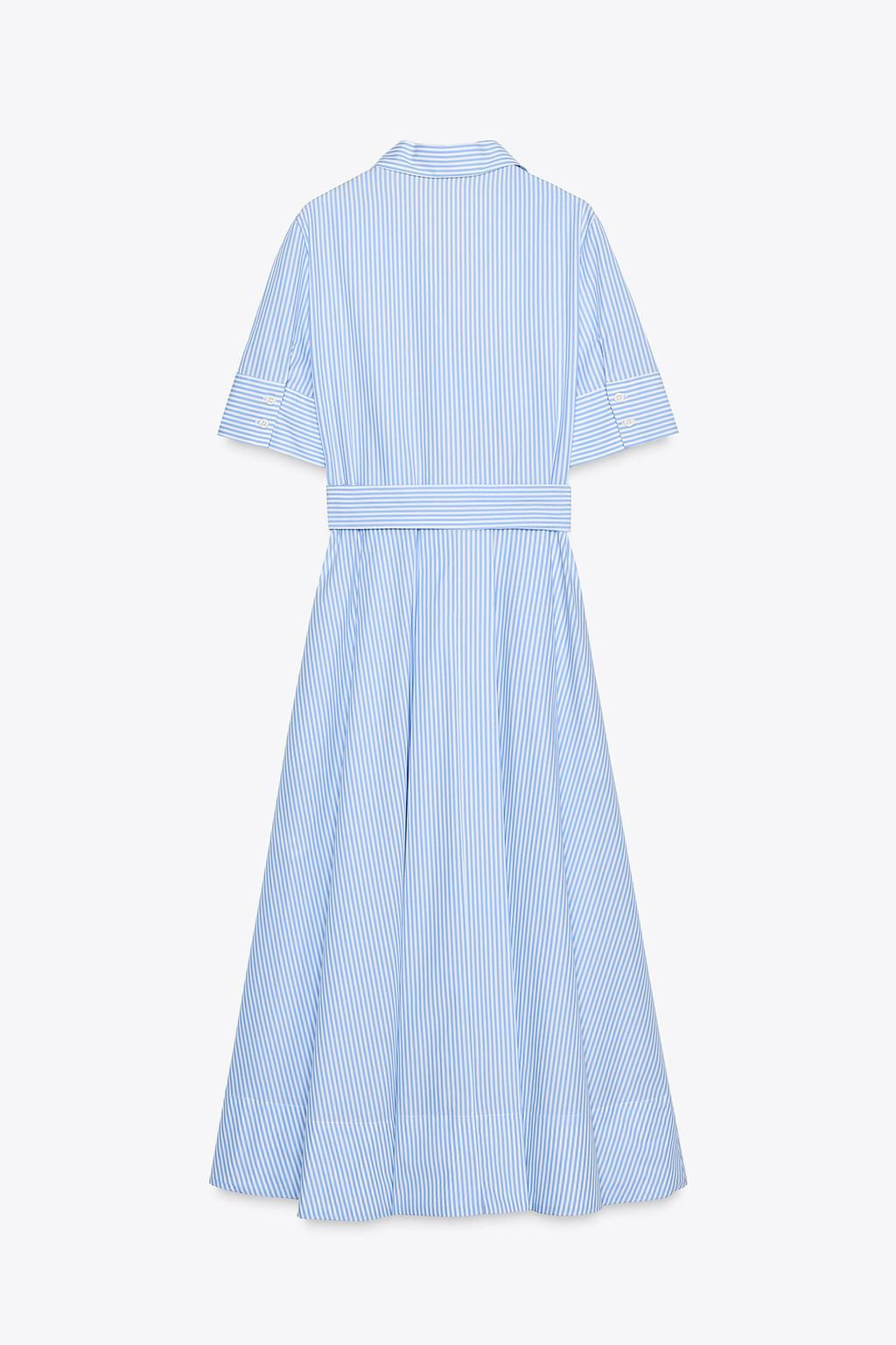ZW COLLECTION POPLIN SHIRT DRESS - Zara фото 7