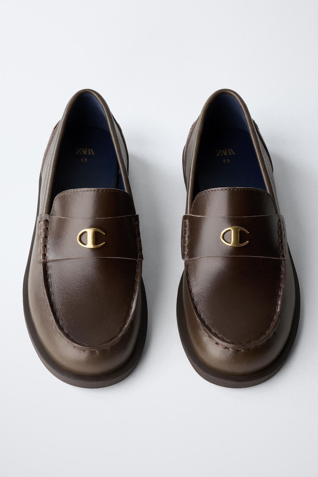 CHAMPION ® X ZARA LEATHER LOAFERS  фото 4
