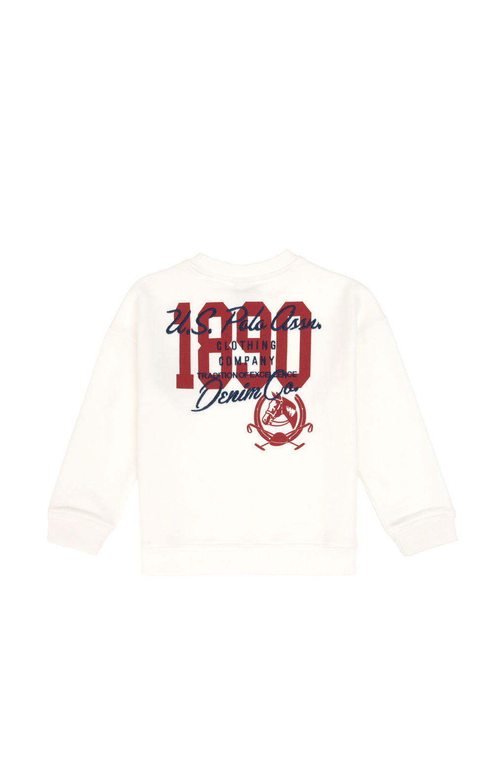 Erkek _ocuk Ekru Bisiklet Yaka Sweatshirt - U.s. polo assn фото 7